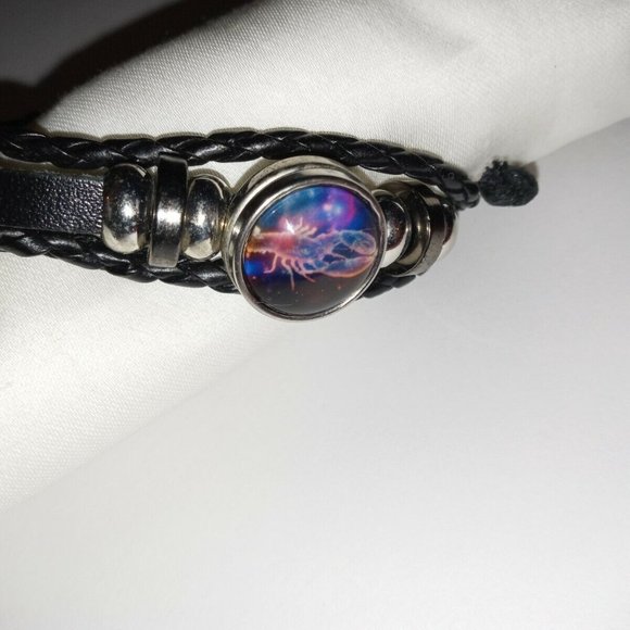 Bracelet Men's or Women's Cancer Leather Adjustable New - Picture 5 of 6